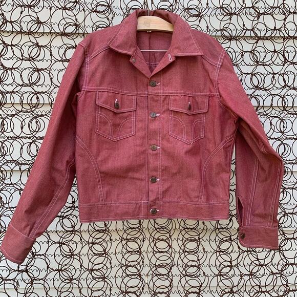 Vintage Dickies heavy red trucker style jacket - Picture 1 of 6
